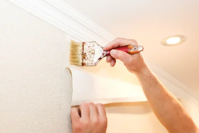 Pose de papier peint à Ougney — revêtements muraux et toiles de verre